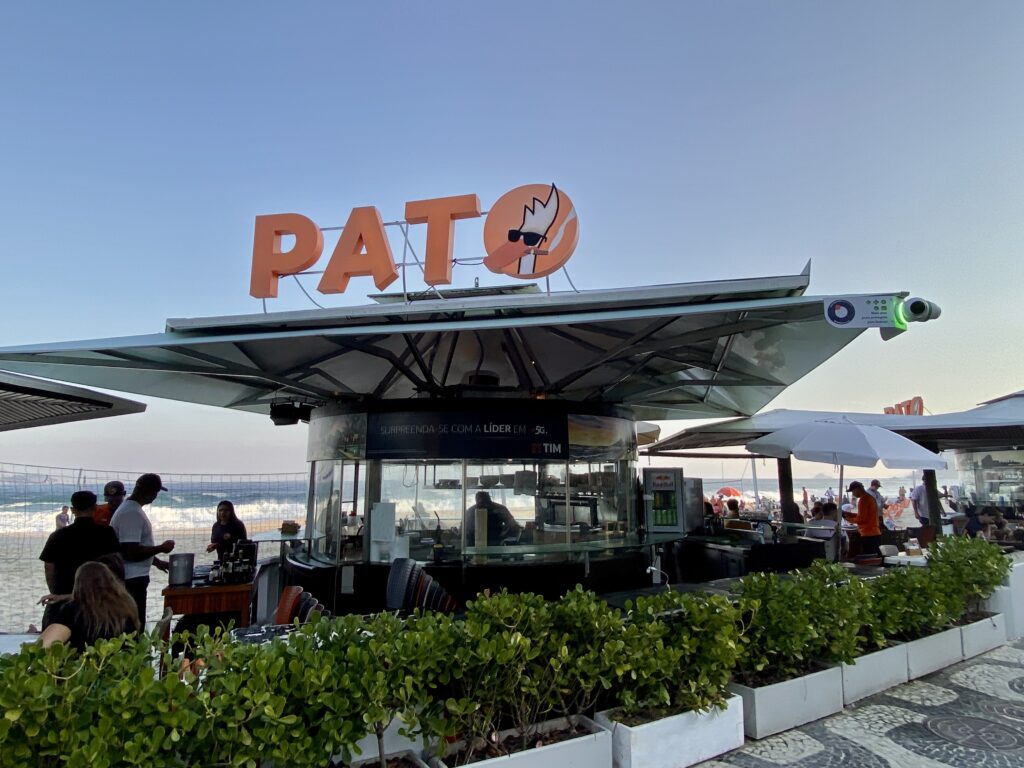 Pato com Laranja na Praia 1
