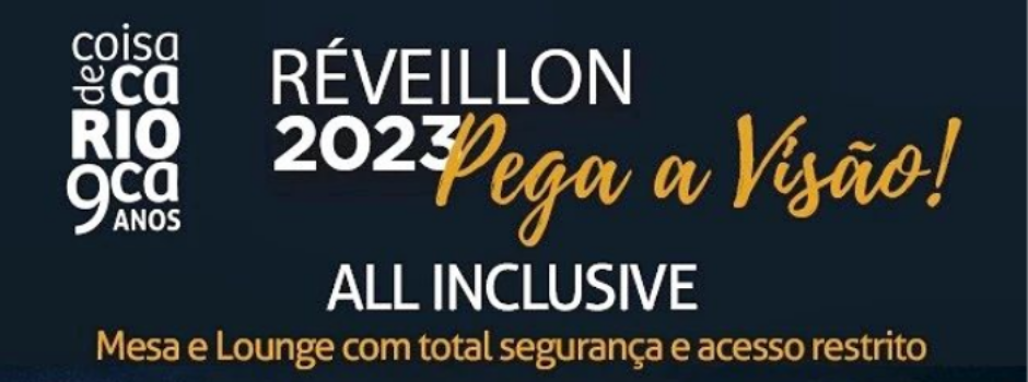 Réveillon 2023 no quiosque Coisa de Carioca