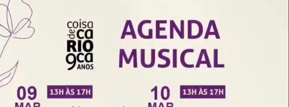 Agenda Musical no Coisa de Carioca