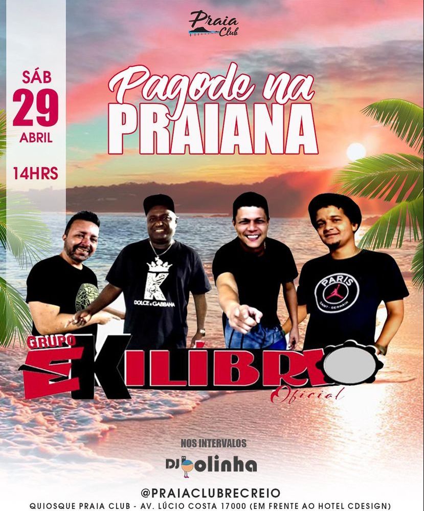 Pagode Com o Grupo Ekilíbrio no Praia Club