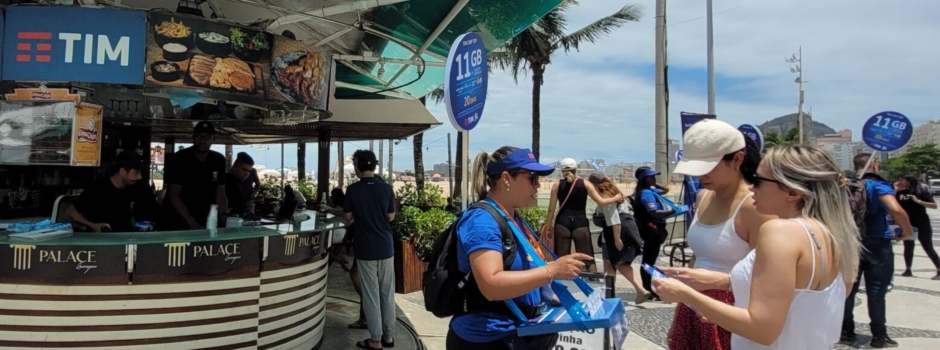 TIM promove ativações na orla da Barra e Recreio