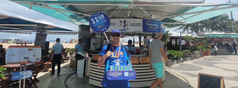 TIM promove ativações na orla de Copacabana