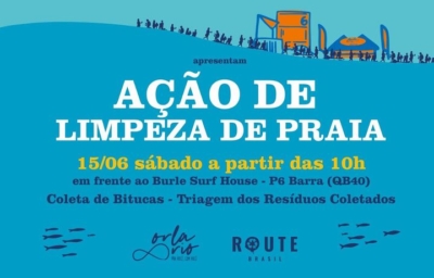 Burle experience receve mutirão de limpeza e campeonato de surf
