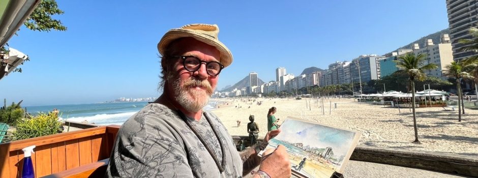 Jorge Grisi: o Artista Plástico que Transforma a Orla Carioca em Arte