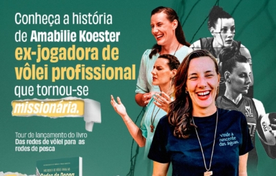 Das redes de vôlei às redes de pesca: Amabilie Koester lança autobiografia