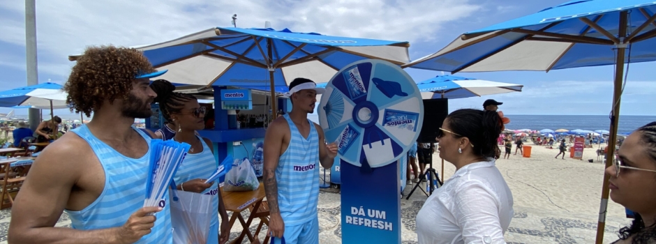 Ipanema recebe ativações da Mentos no quiosque Nove