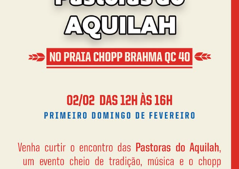 Pastoras do Aquilah no Praia Chopp Brahma QC 40!
