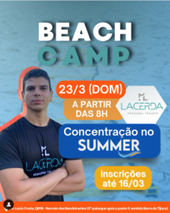 Beach Camp com Lacerda Personal Trainer no Recreio dos Bandeirantes