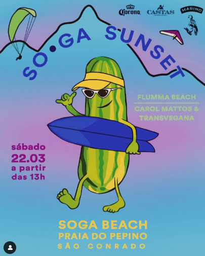Soga Sunset – Música e Vibração na Praia do Pepino