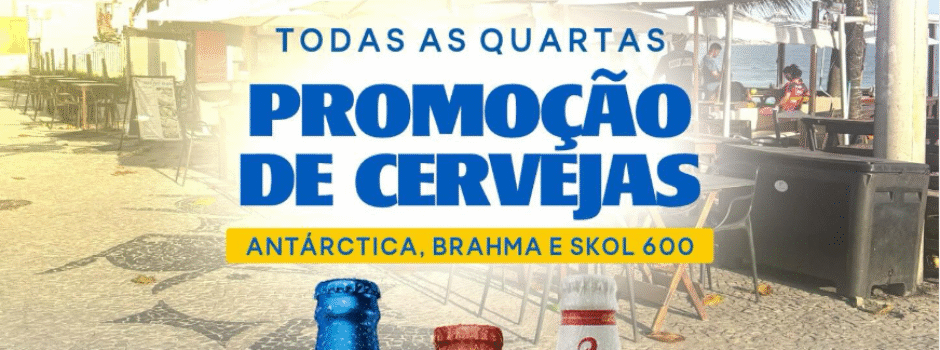 Cerveja 600ml pela metade do preço? Só no Quartou do Rei do Mar