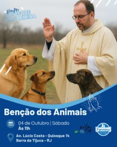 Benção dos Animais celebra o Dia dos Animais com a Farmina no Parcão Orla