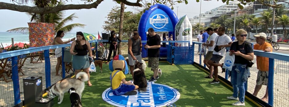 Farmina agita a orla da Barra com fim de semana de pets, diversão e afeto
