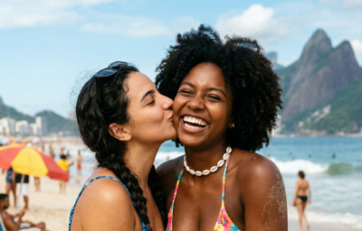 Dia do Beijo na orla: brindes, samba e promos para celebrar com afeto