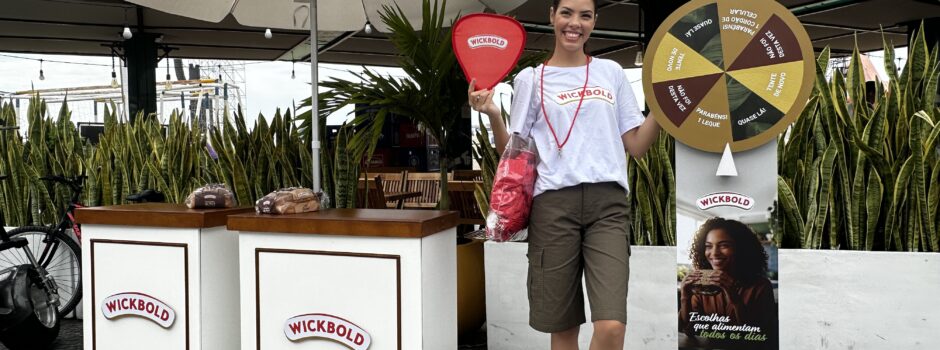 Wickbold promove degustações na orla com pães especiais e brindes ao longo do mês de maio