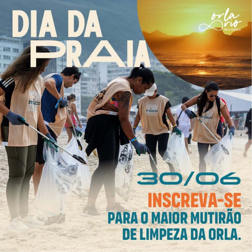 Dia da Praia 2026: Orla Carioca promove o Maior Mutirão Voluntário de Limpeza de Praia